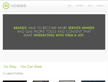 Tablet Screenshot of hobbsbranding.com